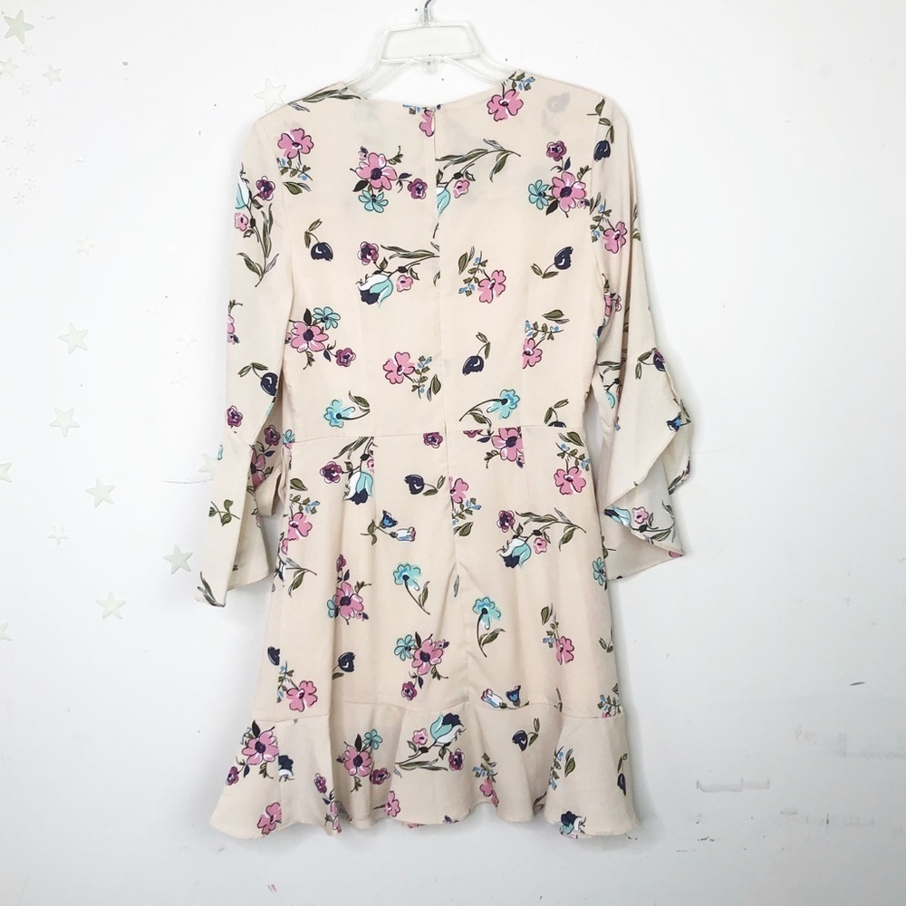 𝅺J.O.A  pink floral print ruffled mini dress - Picture 8 of 15